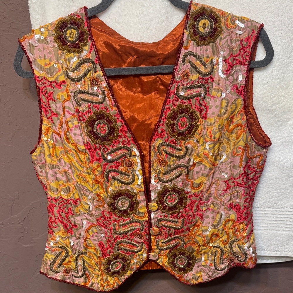 Vintage Beaded Vest